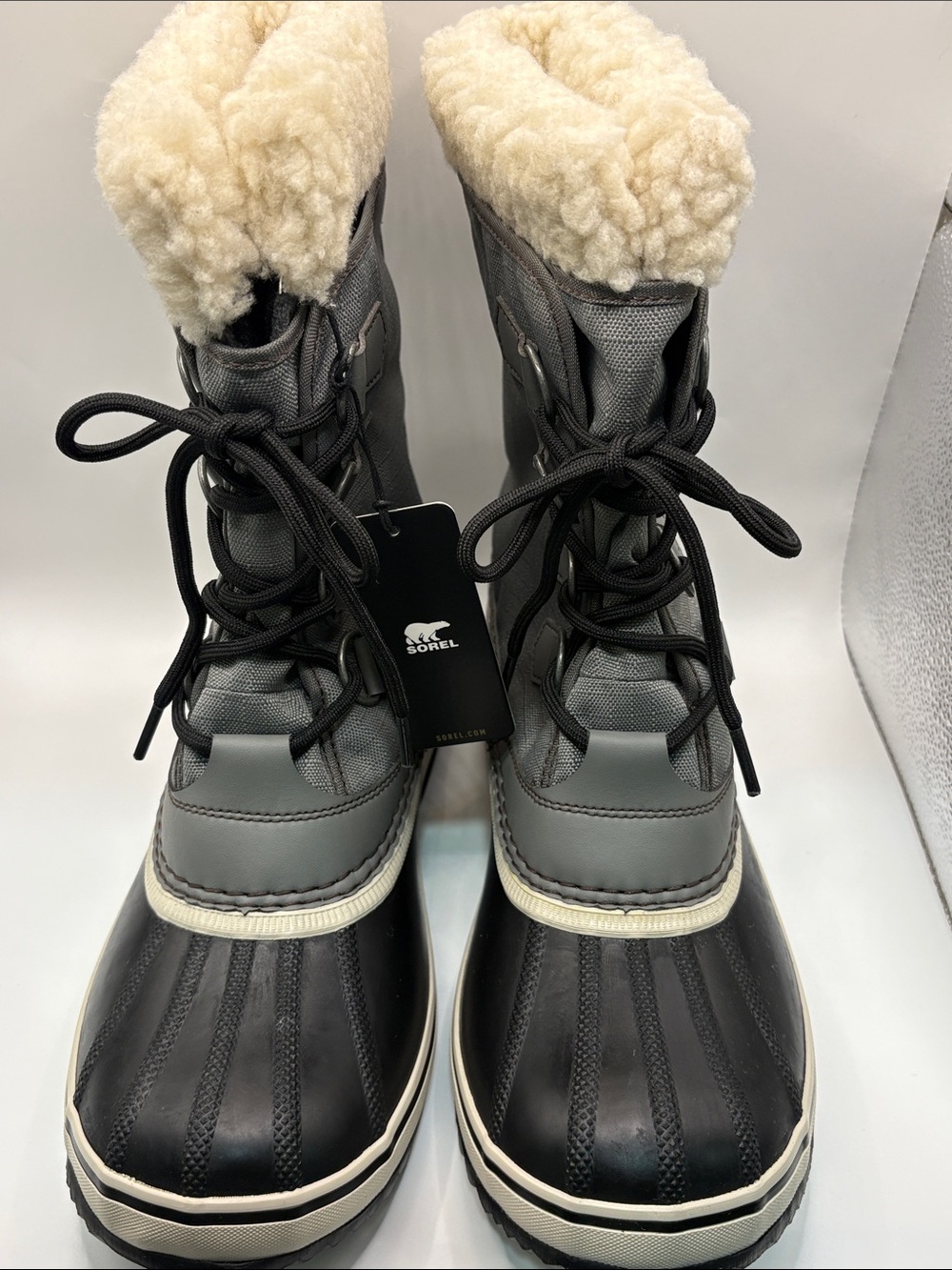 Sorel Winter Carnival Lace-Up waterproof Boots with Faux Shearling Cuff